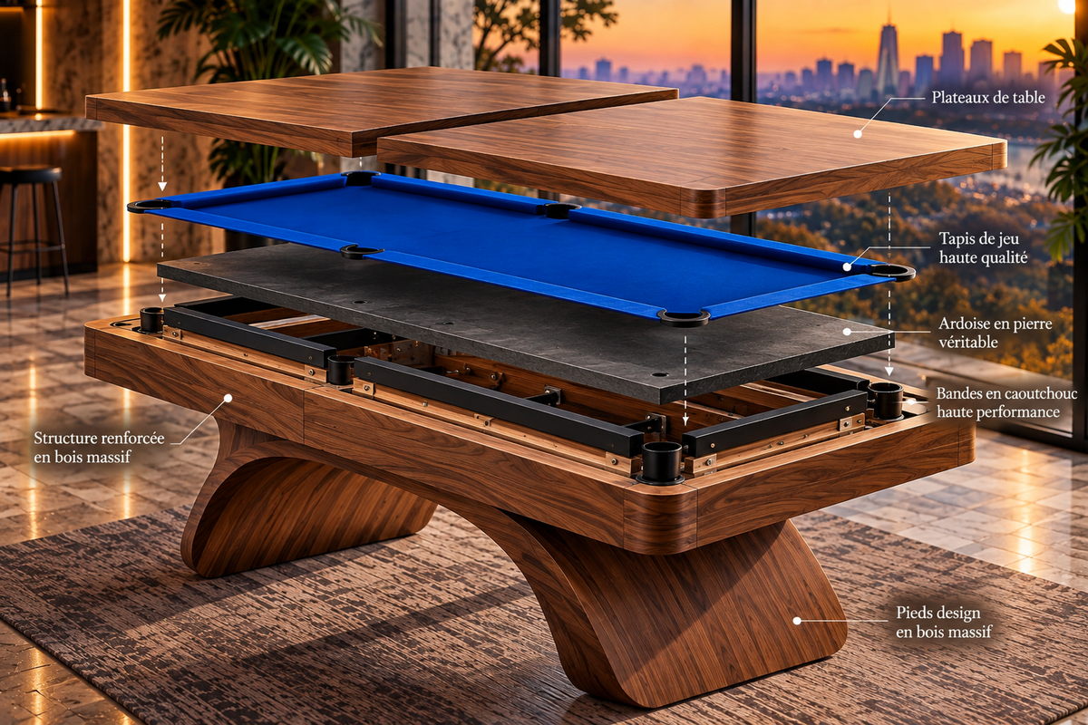 AVEL Billard convertible en table à manger